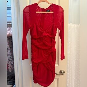 Bardot Pippa Mesh Mini Dress